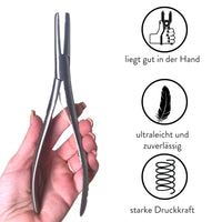 Starter Set für Tape Extensions Zange Klammern Kamm Kleber- Hair2Heart