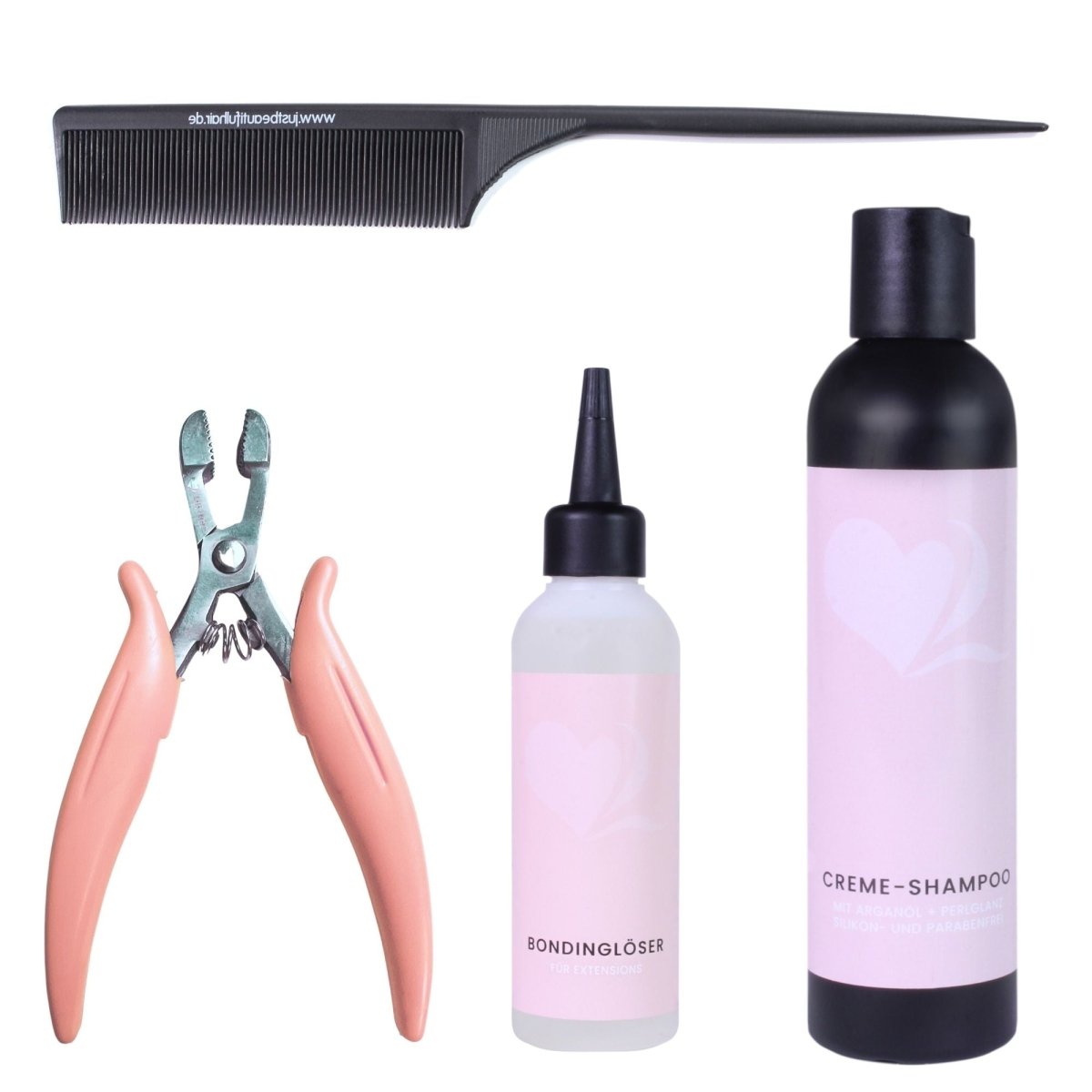 großes Bonding Remover-Set für Bonding Extensions aus Echthaar - Hair2Heart