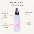 Hitzeschutzspray für Extensions aus Echthaar - Hair2Heart