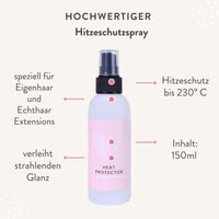 Hitzeschutzspray für Extensions aus Echthaar - Hair2Heart