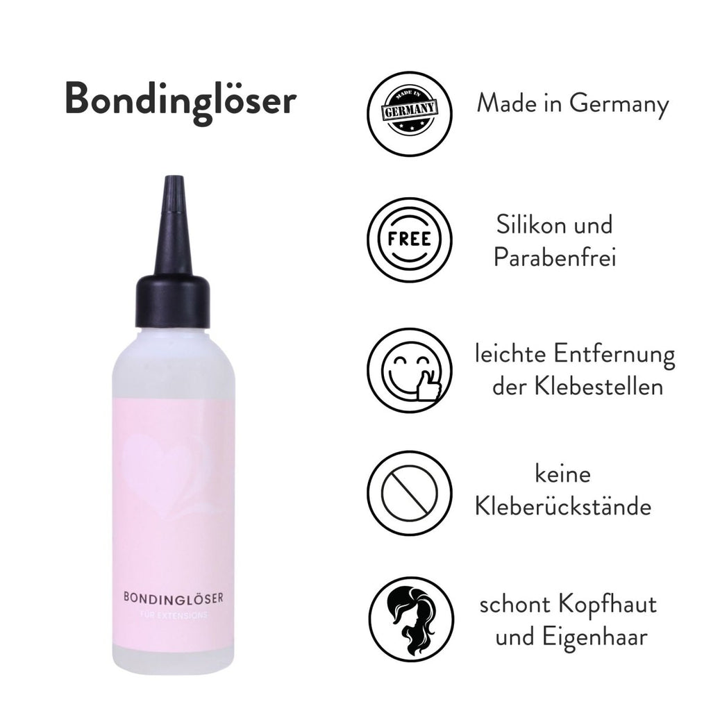 großes Bonding Remover-Set für Bonding Extensions aus Echthaar - Hair2Heart
