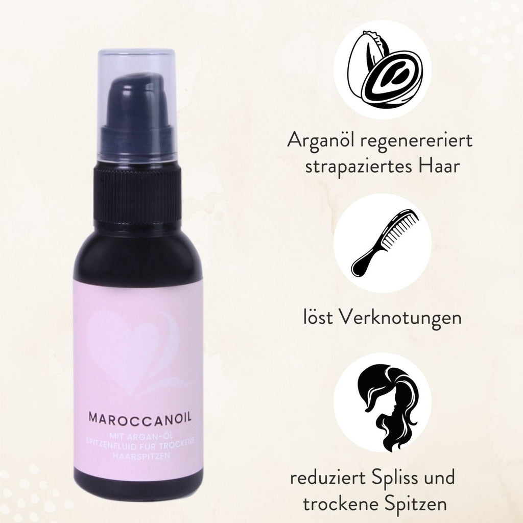 Spitzenfluid mit Arganöl für Echthaar Extensions - Hair2Heart