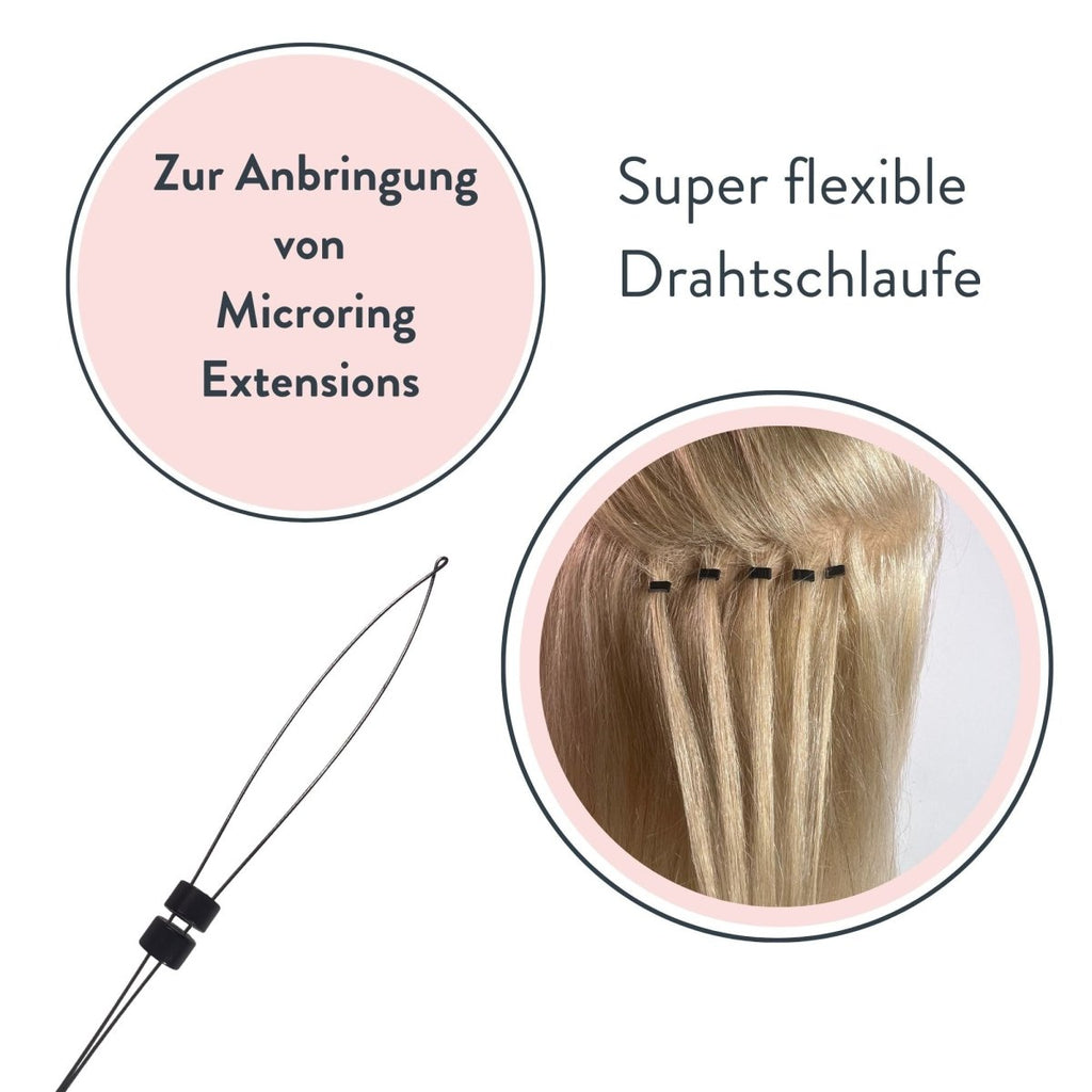 Microring Haarverlängerung Set für Microring Extensions aus Echthaar - Hair2Heart