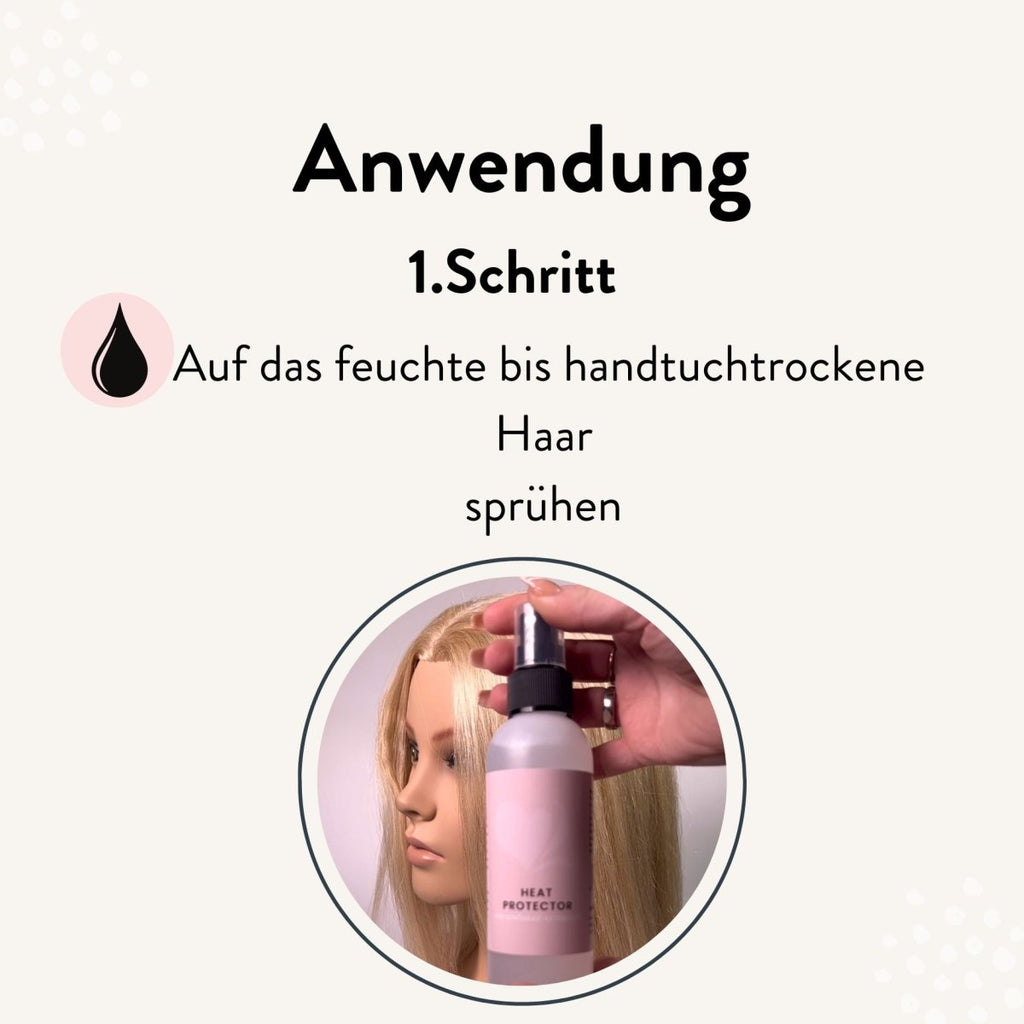 Hitzeschutzspray für Extensions aus Echthaar - Hair2Heart
