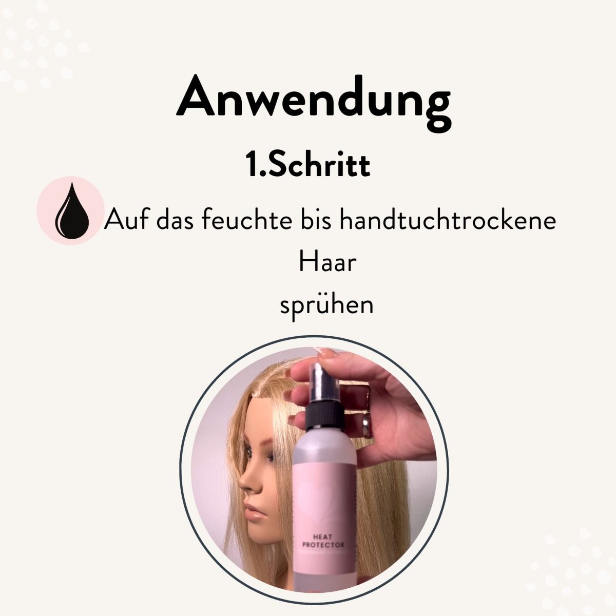 Hitzeschutzspray für Extensions aus Echthaar - Hair2Heart