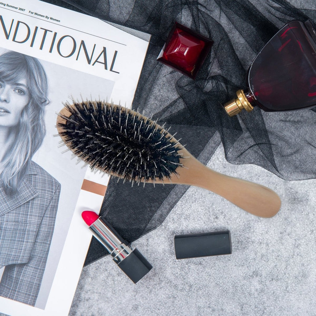 Bürste für Extensions - Holz Haarbürste - Hair2Heart