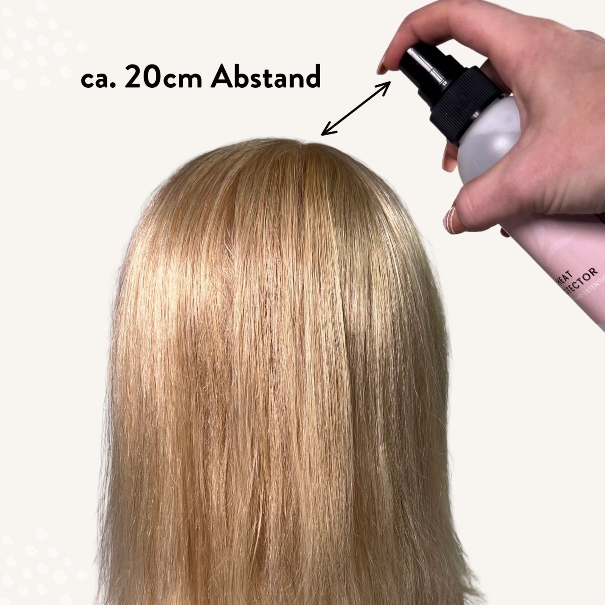 Hitzeschutzspray für Extensions aus Echthaar - Hair2Heart