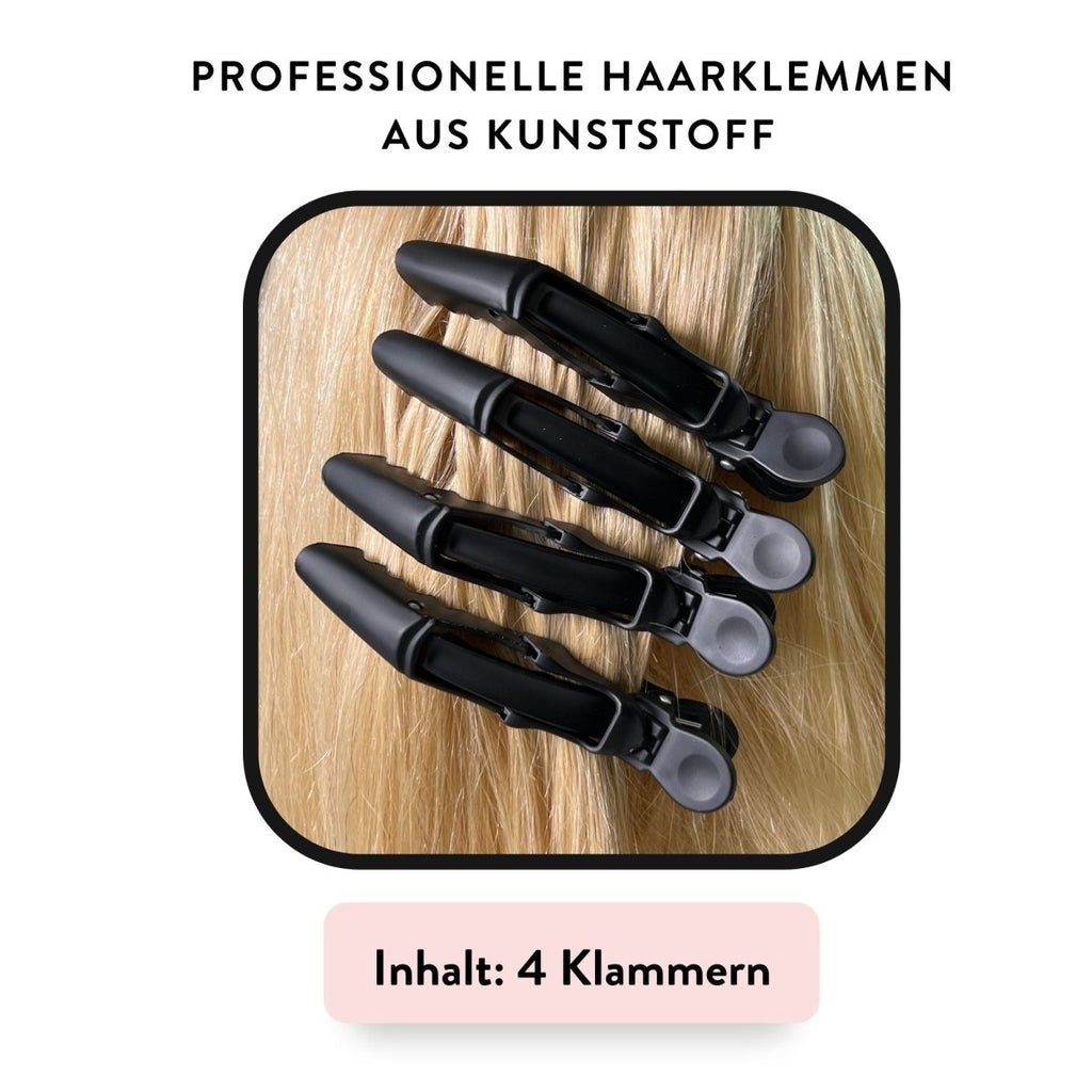4 x Abteilklammern zum Anbringen von Extensions - Hair2Heart