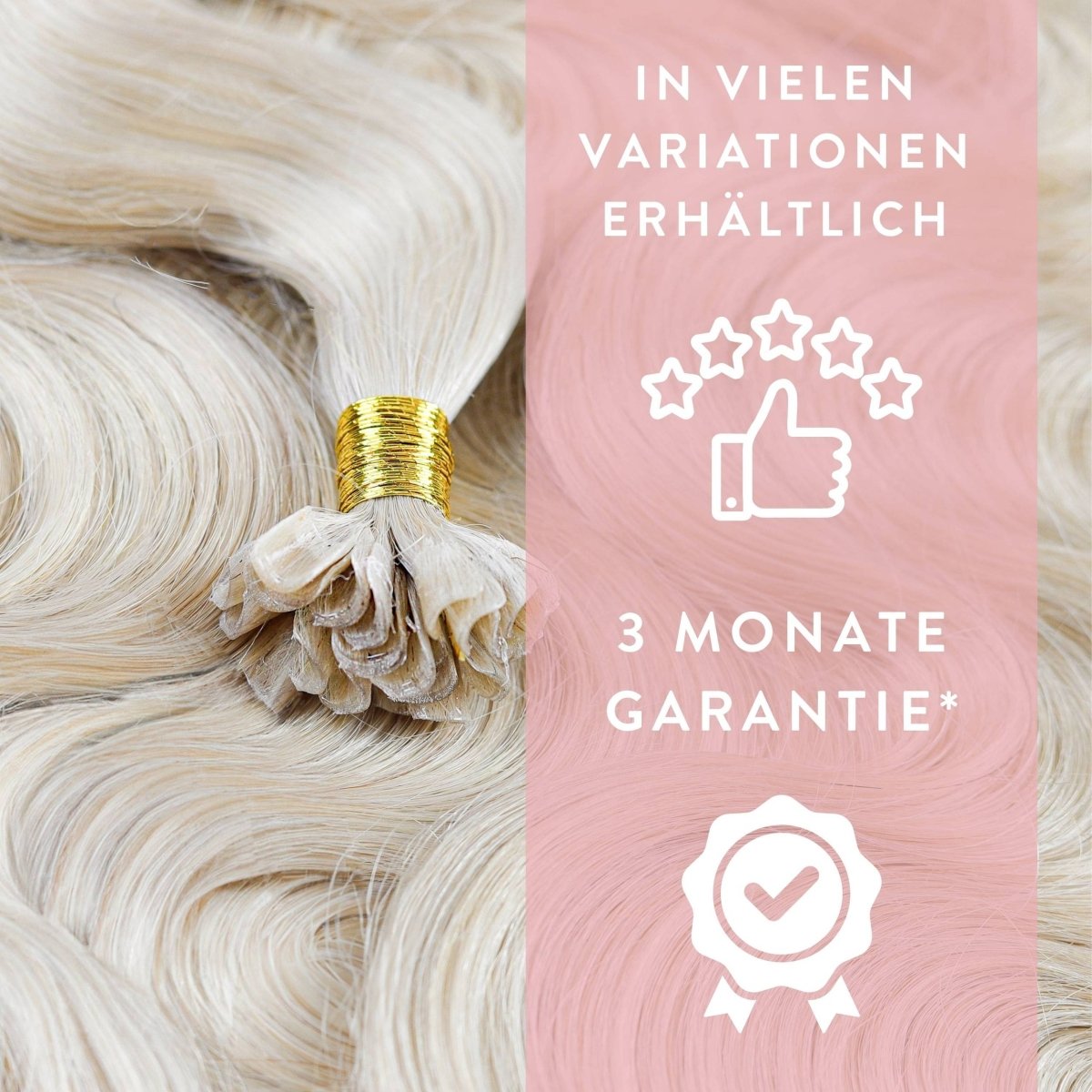 Premium Bondings gewellt - Hair2Heart Echthaar