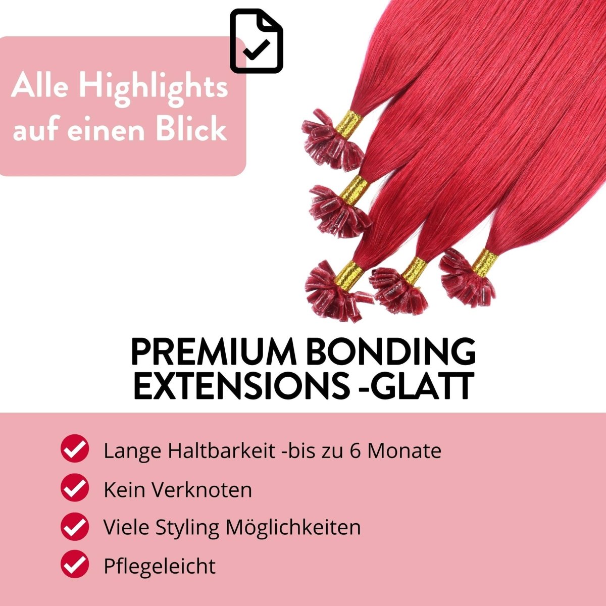 Premium Remy Bonding Extensions - Hair2Heart