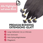 Premium Remy Bonding Extensions - Hair2Heart