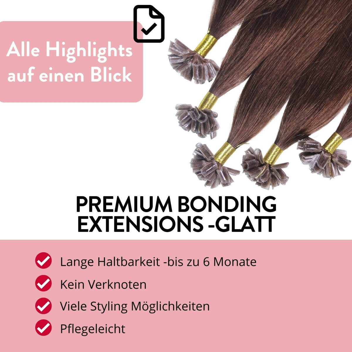 Premium Remy Bonding Extensions - Hair2Heart