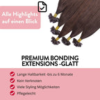 Premium Remy Bonding Extensions - Hair2Heart