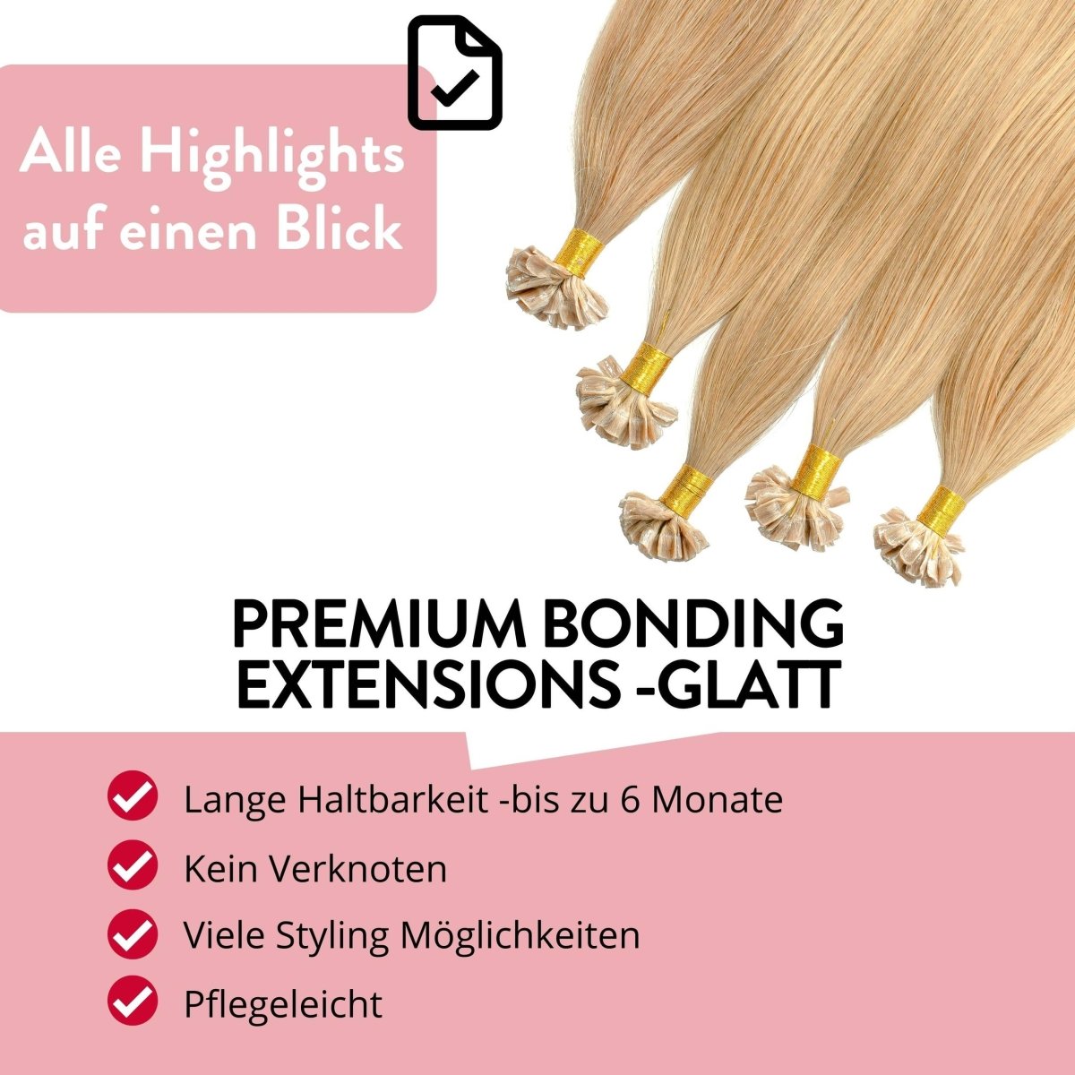 Premium Remy Bonding Extensions - Hair2Heart
