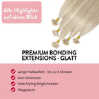 Premium Remy Bonding Extensions - Hair2Heart