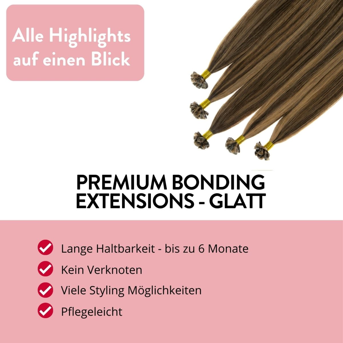 Premium Remy Bonding Extensions - Hair2Heart