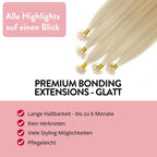 Premium Remy Bonding Extensions - Hair2Heart