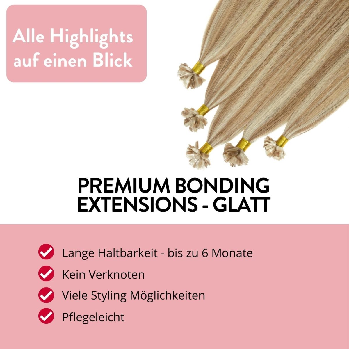 Premium Remy Bonding Extensions - Hair2Heart