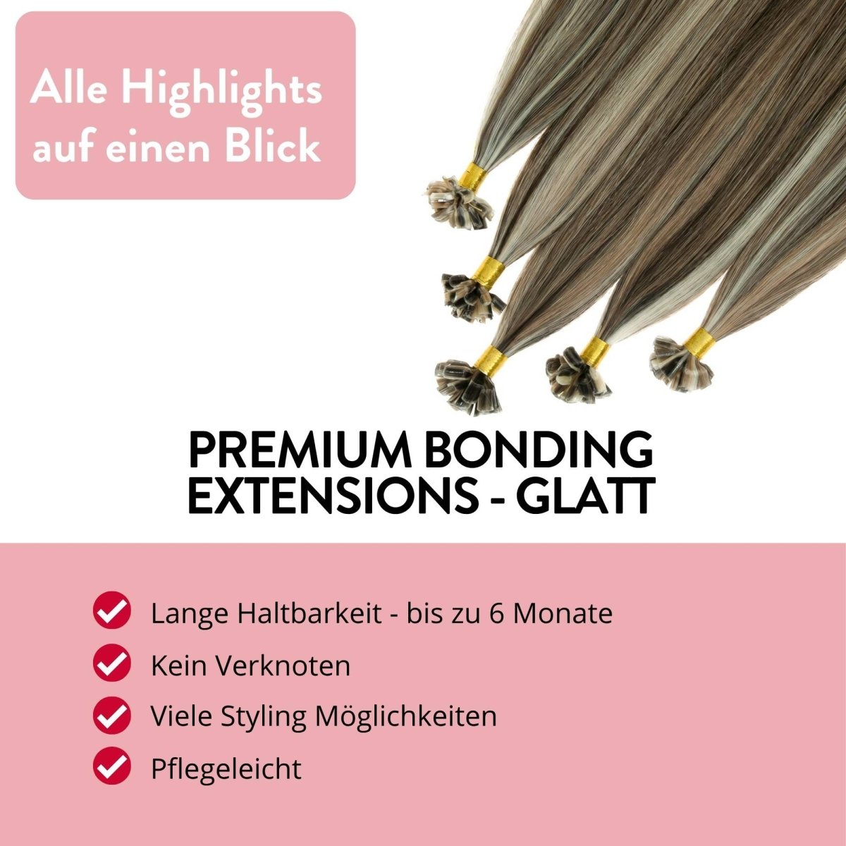 Premium Remy Bonding Extensions - Hair2Heart
