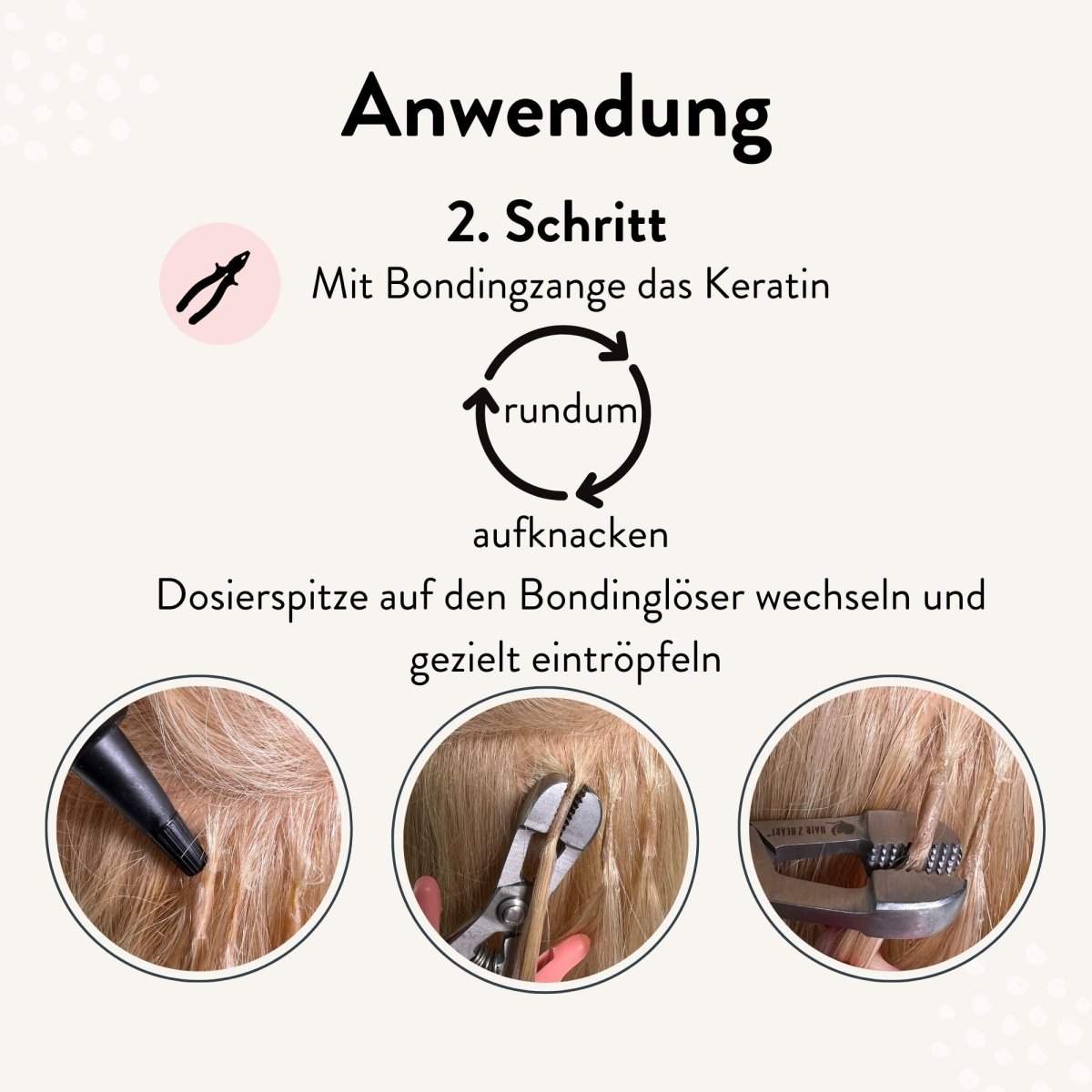 Set - Bondinglöser mit Bondingzange - Hair2Heart