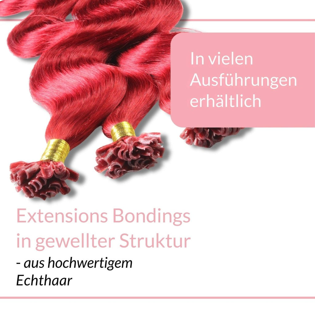 Bonding Extensions gewellt aus Remy Echthaar - Hair2Heart