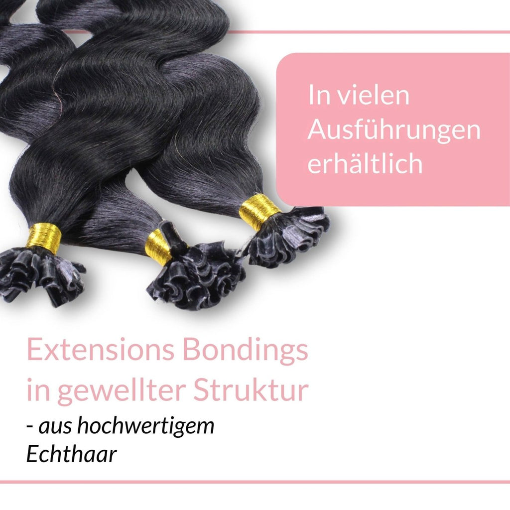 Bonding Extensions gewellt aus Remy Echthaar - Hair2Heart
