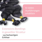 Bonding Extensions gewellt aus Remy Echthaar - Hair2Heart