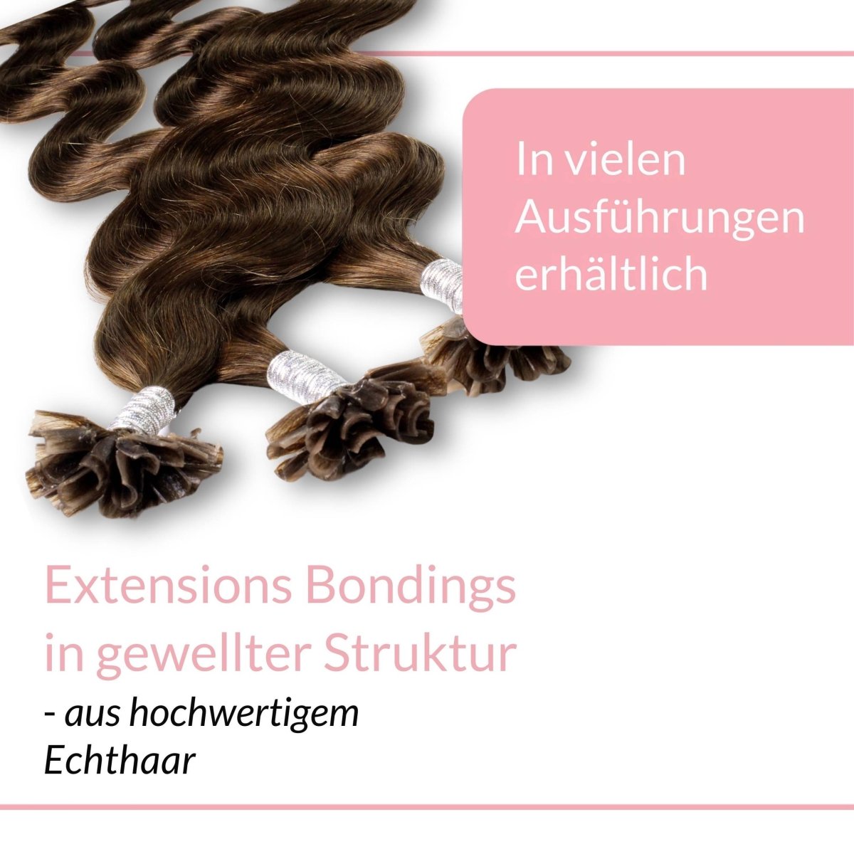 Bonding Extensions gewellt aus Remy Echthaar - Hair2Heart