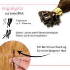Bonding Extensions gewellt aus Remy Echthaar - Hair2Heart