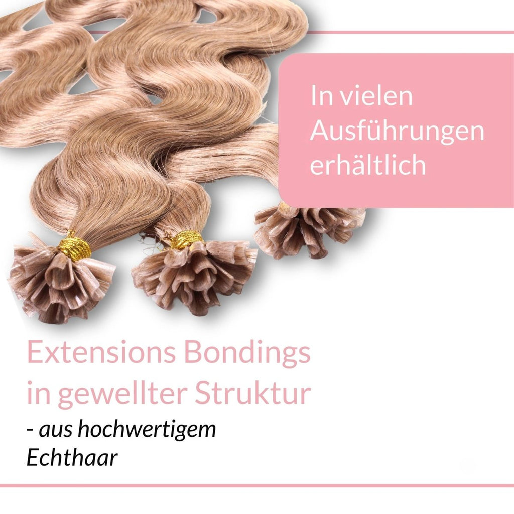 Bonding Extensions gewellt aus Remy Echthaar - Hair2Heart