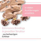 Bonding Extensions gewellt aus Remy Echthaar - Hair2Heart