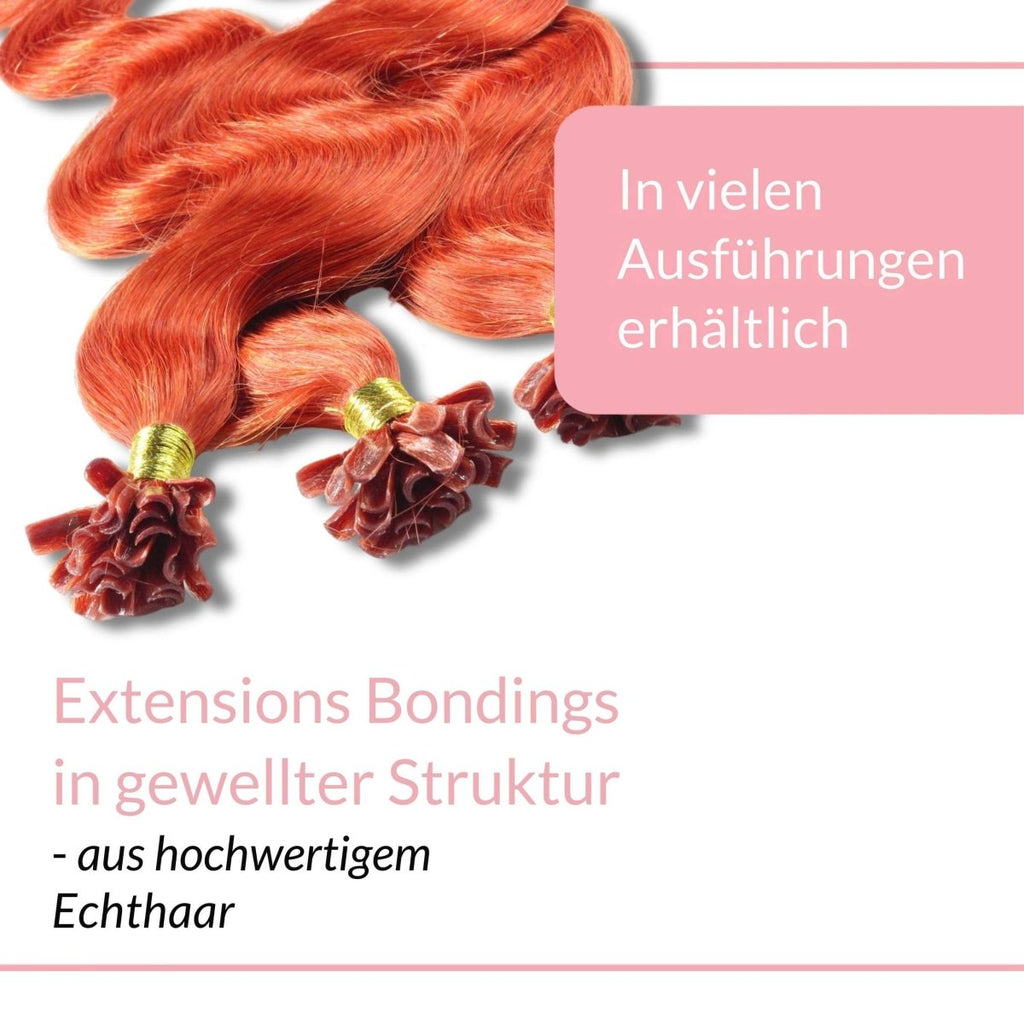 Bonding Extensions gewellt aus Remy Echthaar - Hair2Heart