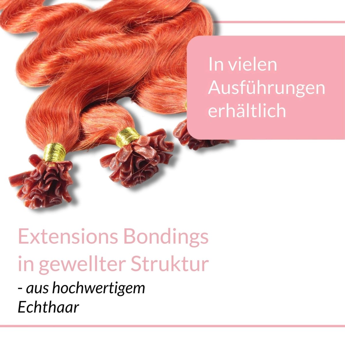 Bonding Extensions gewellt aus Remy Echthaar - Hair2Heart