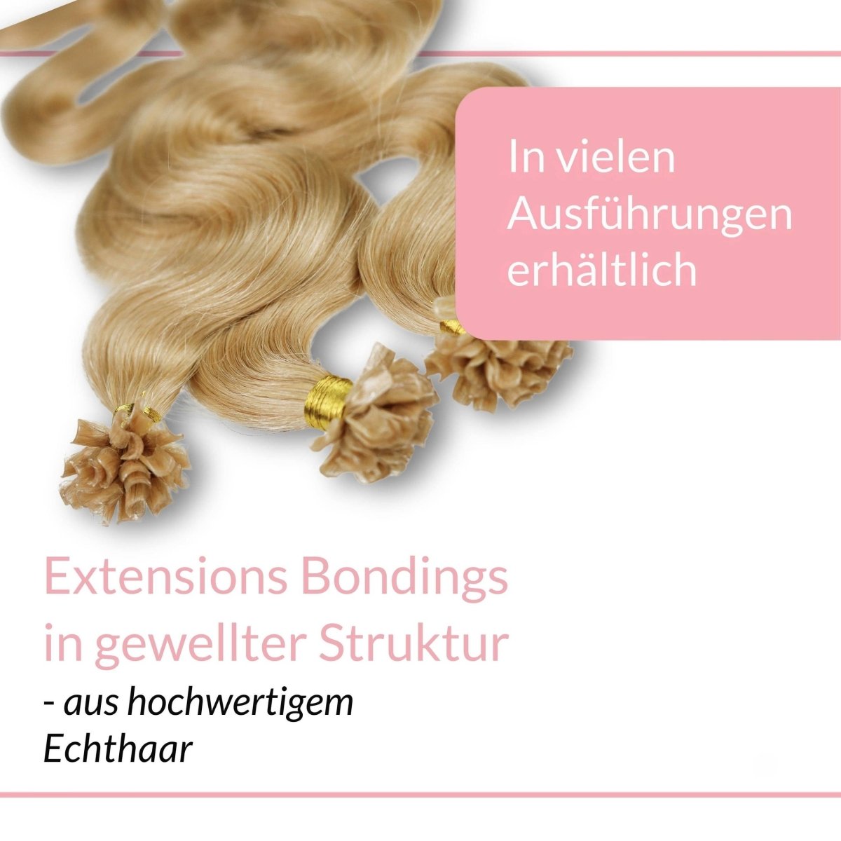 Bonding Extensions gewellt aus Remy Echthaar - Hair2Heart