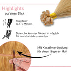 Bonding Extensions gewellt aus Remy Echthaar - Hair2Heart