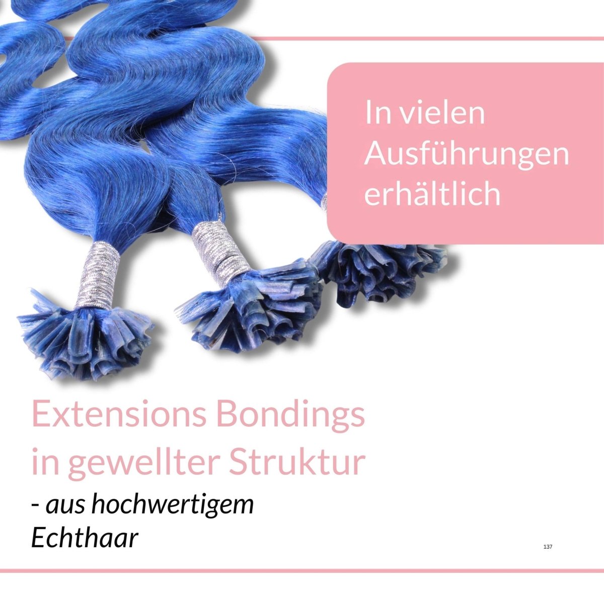 Bonding Extensions gewellt aus Remy Echthaar - Hair2Heart