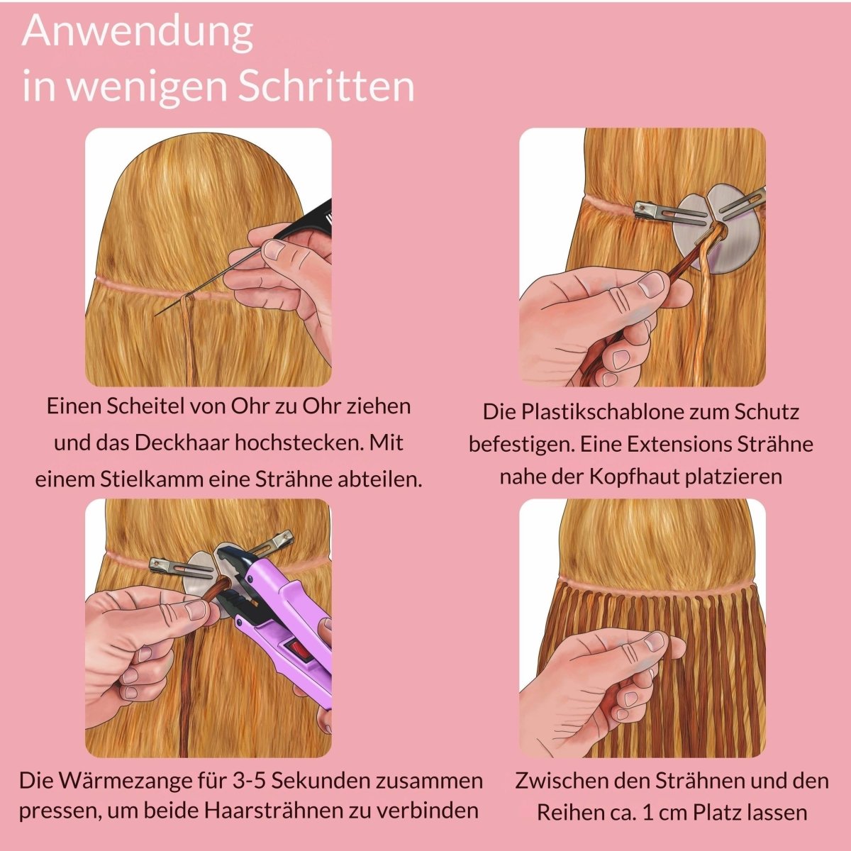 Premium Rohhaar Bonding Extensions - Hair2Heart