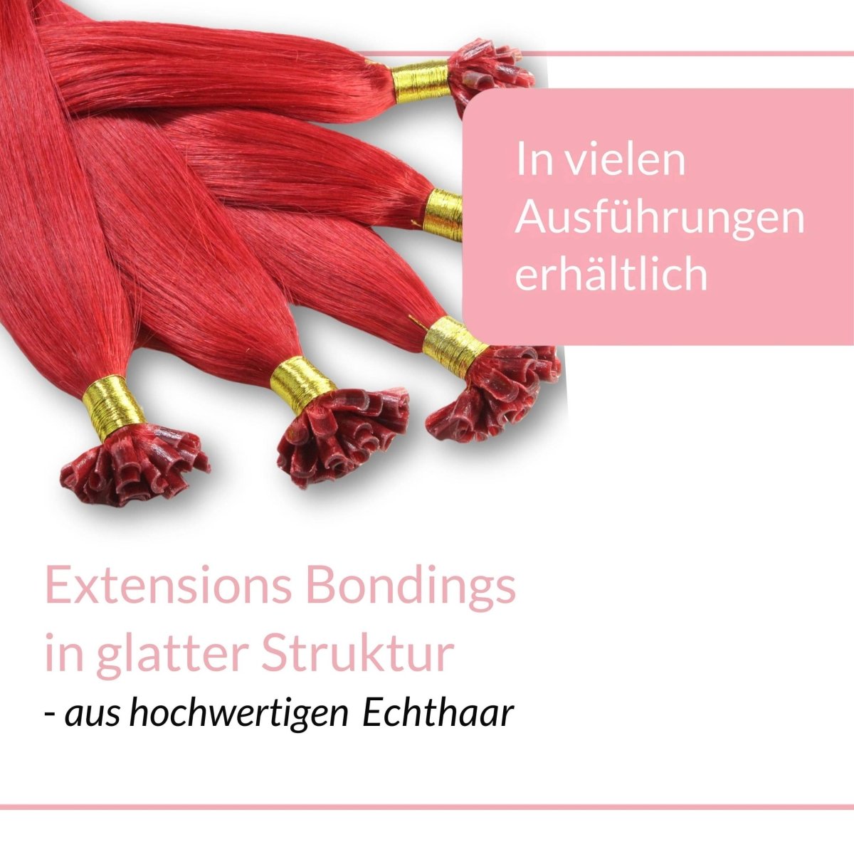 Bonding Extensions - glatt - Hair2Heart