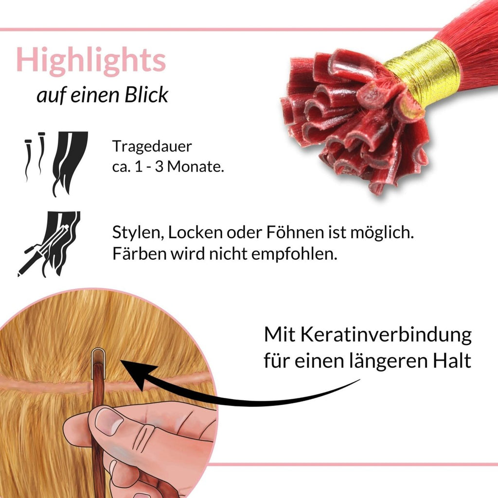 Bonding Extensions - glatt - Hair2Heart