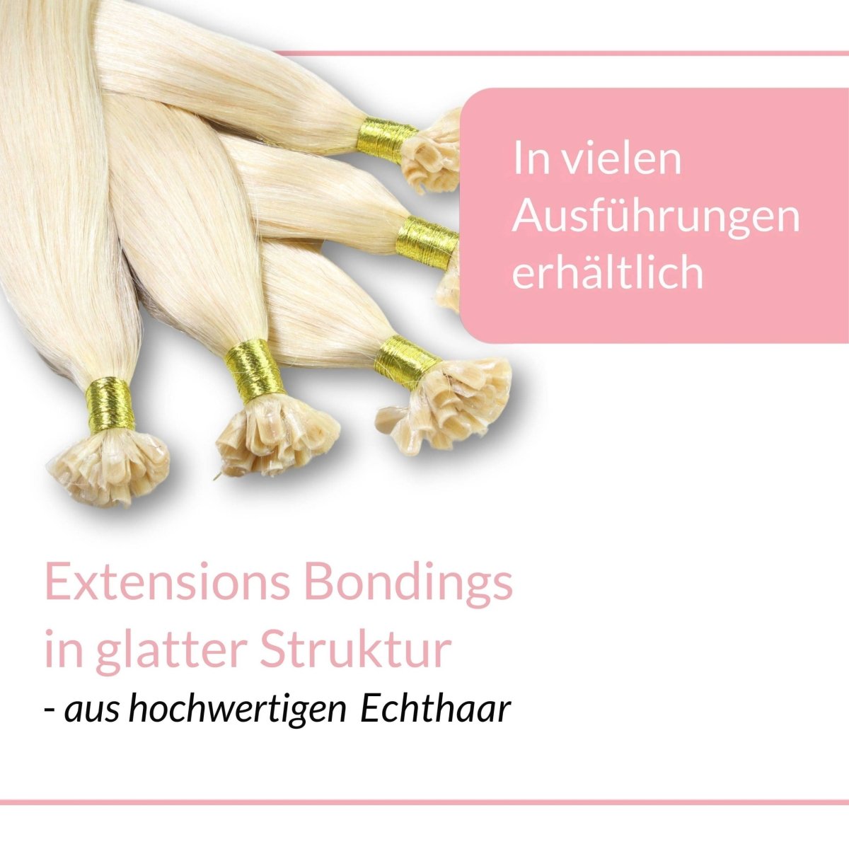 Bonding Extensions - glatt - Hair2Heart