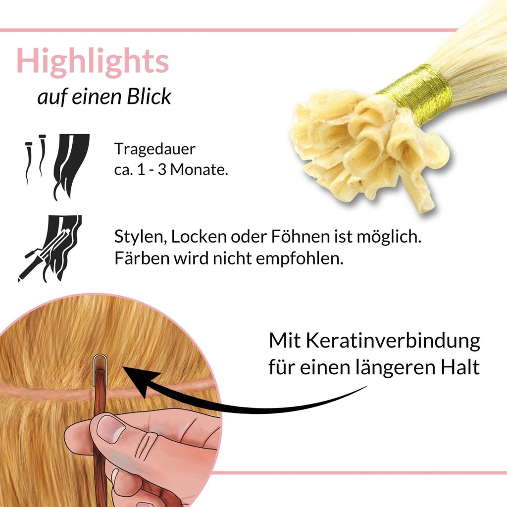 Bonding Extensions - glatt - Hair2Heart