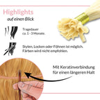 Bonding Extensions - glatt - Hair2Heart