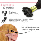 Bonding Extensions - glatt - Hair2Heart