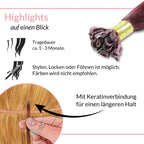 Bonding Extensions - glatt - Hair2Heart