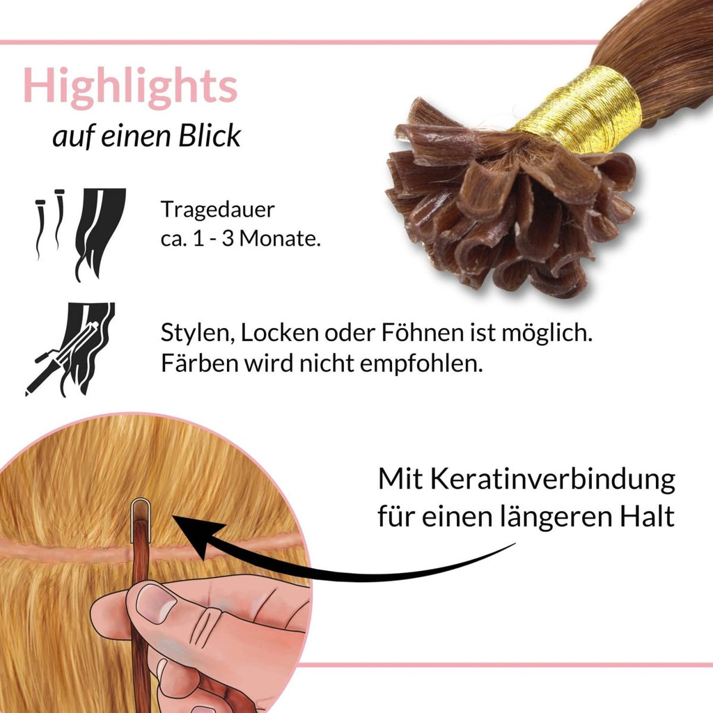 Bonding Extensions - glatt - Hair2Heart