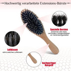 Bürste für Extensions - Holz Haarbürste - Hair2Heart