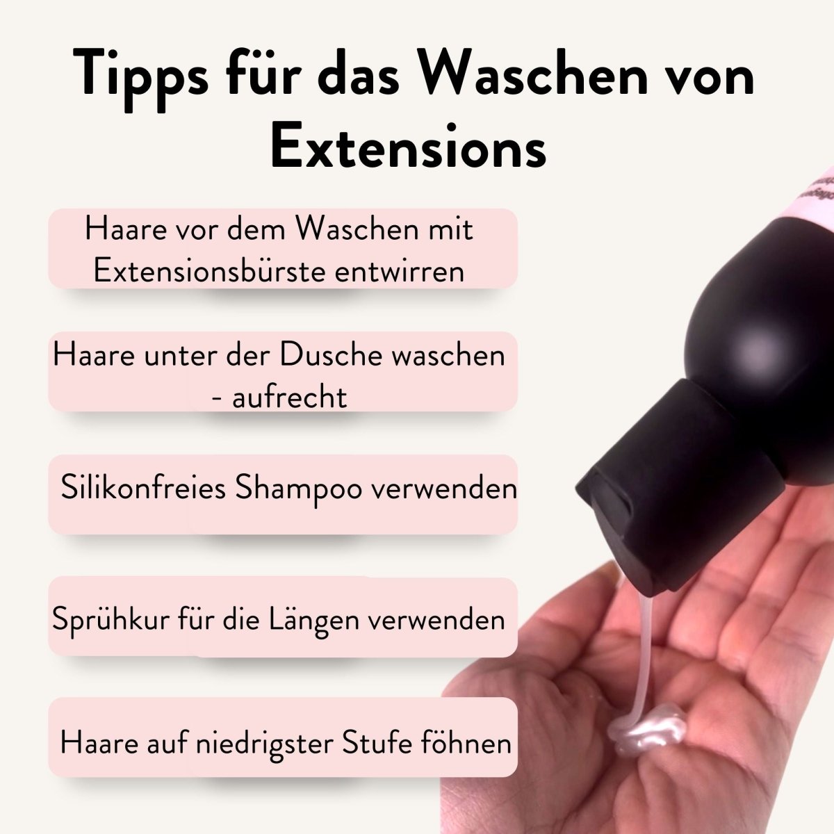 Extensions Shampoo 200ml Echthaar Remy - Hair2Heart