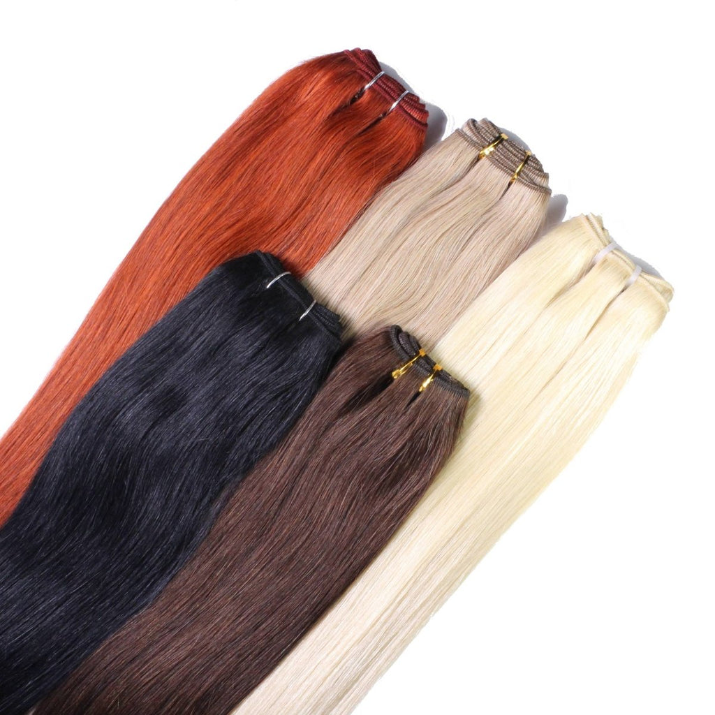 Glatte Echthaartresse Weft Weaving - Hair2Heart
