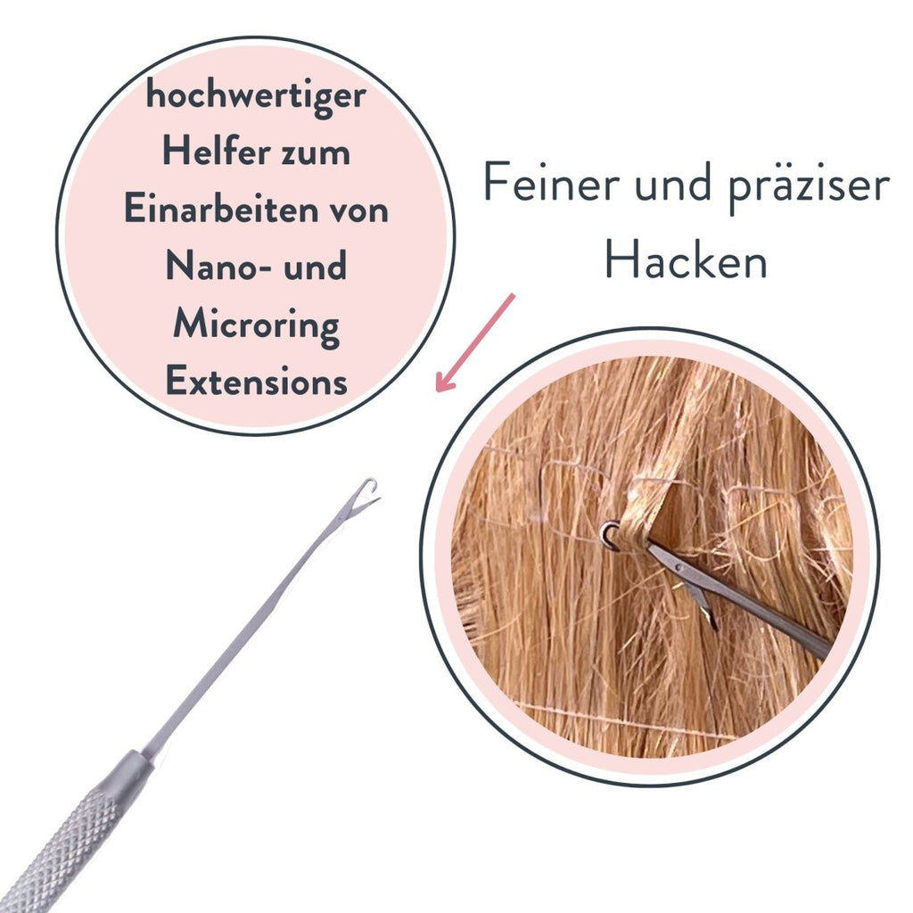 Einfädler für Microring oder Nanoring Extensions - Hair2Heart