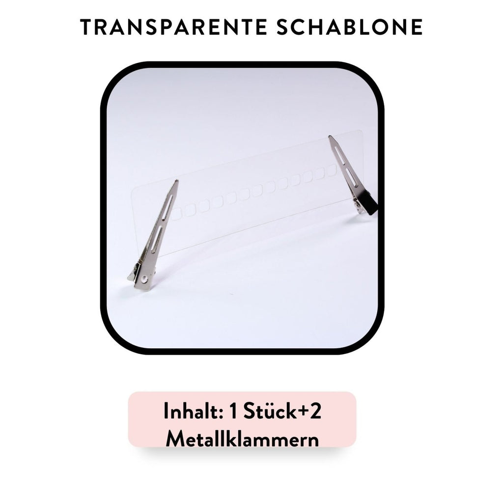 Große Extensions Schablone für Bonding Extensions - Hair2Heart
